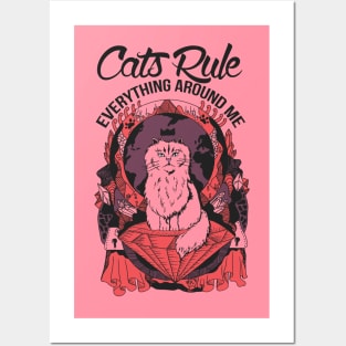 Ambrose Cats Rule Everything Around Me Posters and Art